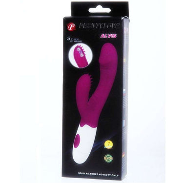 Vibratore Massaggiatore in Silicone Viola con 7 Modalità di Vibrazione